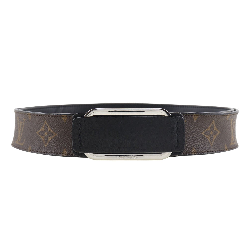 LOUIS VUITTON belt Monogram canvas Brown Saintur mens 90