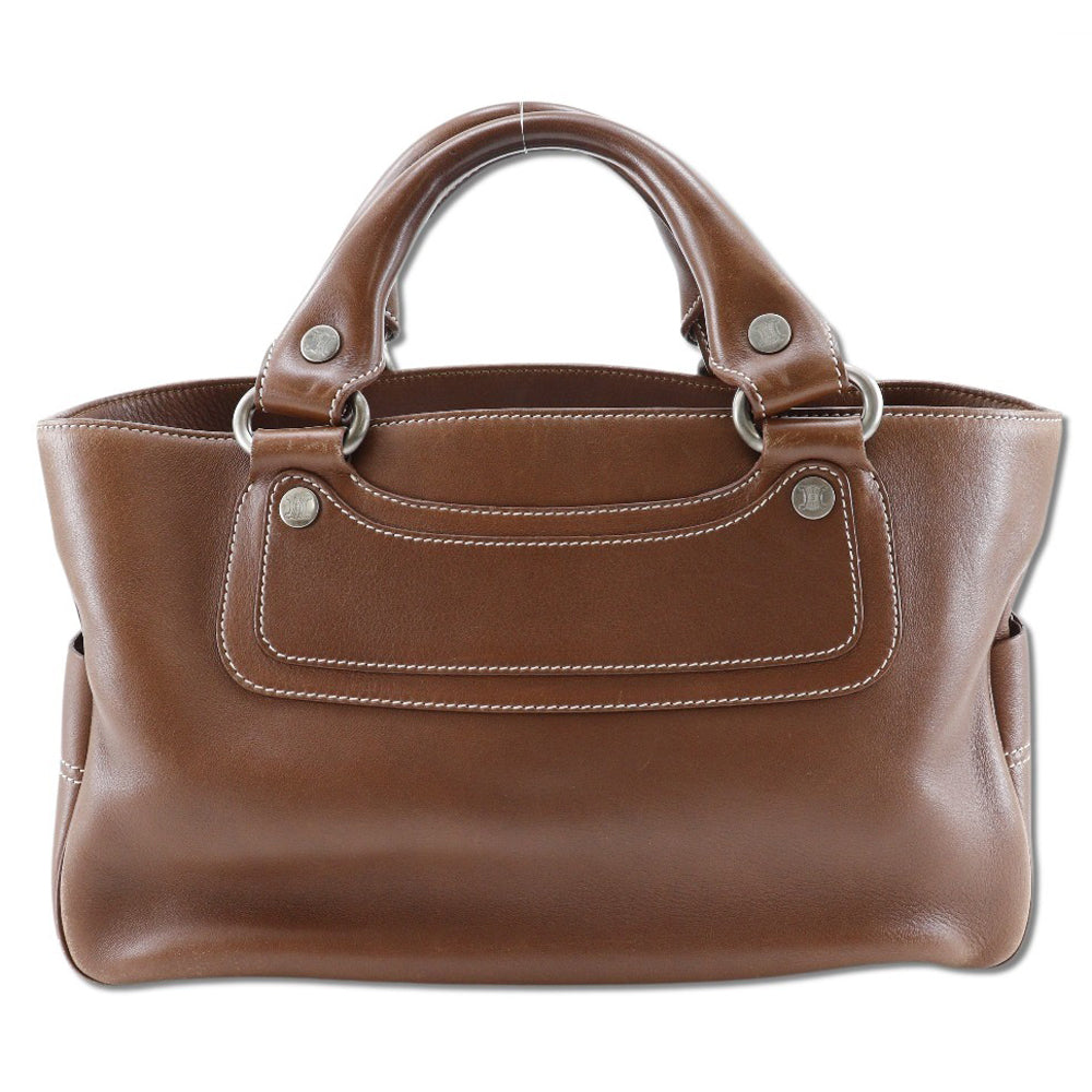 CELINE Handbag Calfskin Brown Boogie bag Women