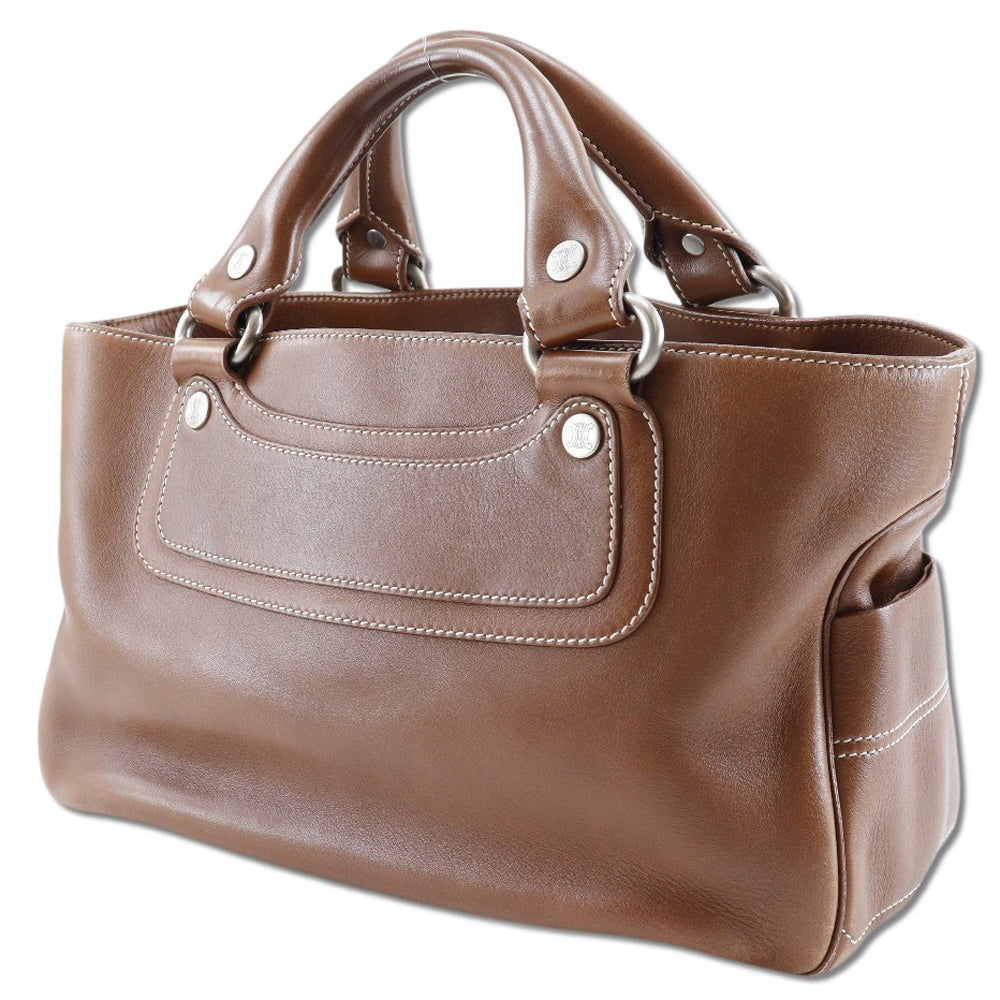 CELINE Handbag Calfskin Brown Boogie bag Women