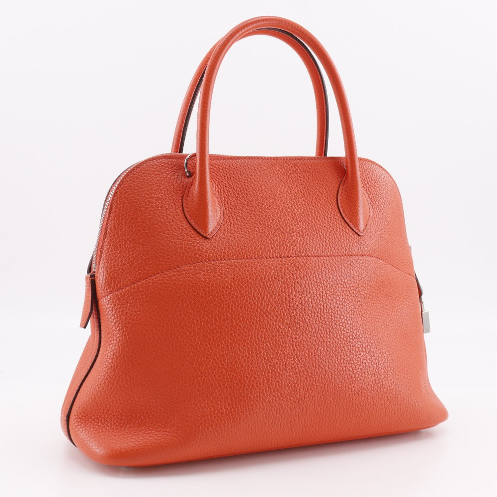 HERMES Handbag Taurillon Clemence Orange 2WAYShoulder Bored 31
