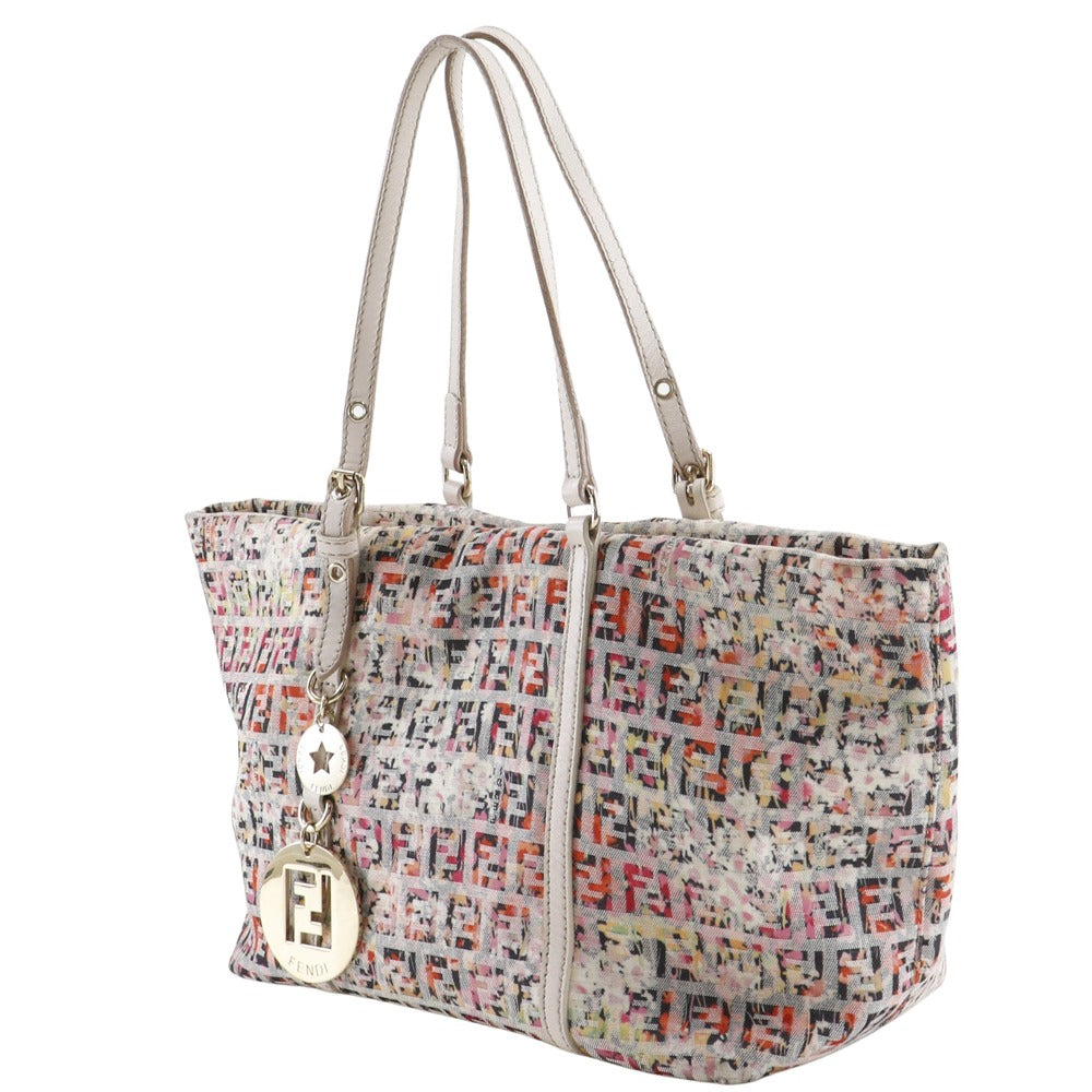 FENDI Tote Bag 8BH214 canvas pink Zucchino