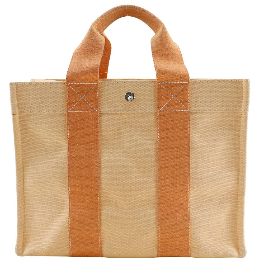 HERMES Handbag canvas Orange Bora Bora PM