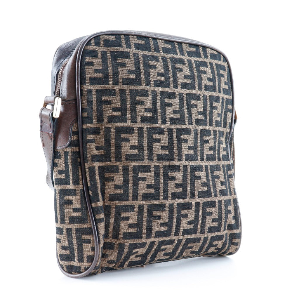 FENDI Shoulder Bag canvas Brown Zucca Women(Unisex)