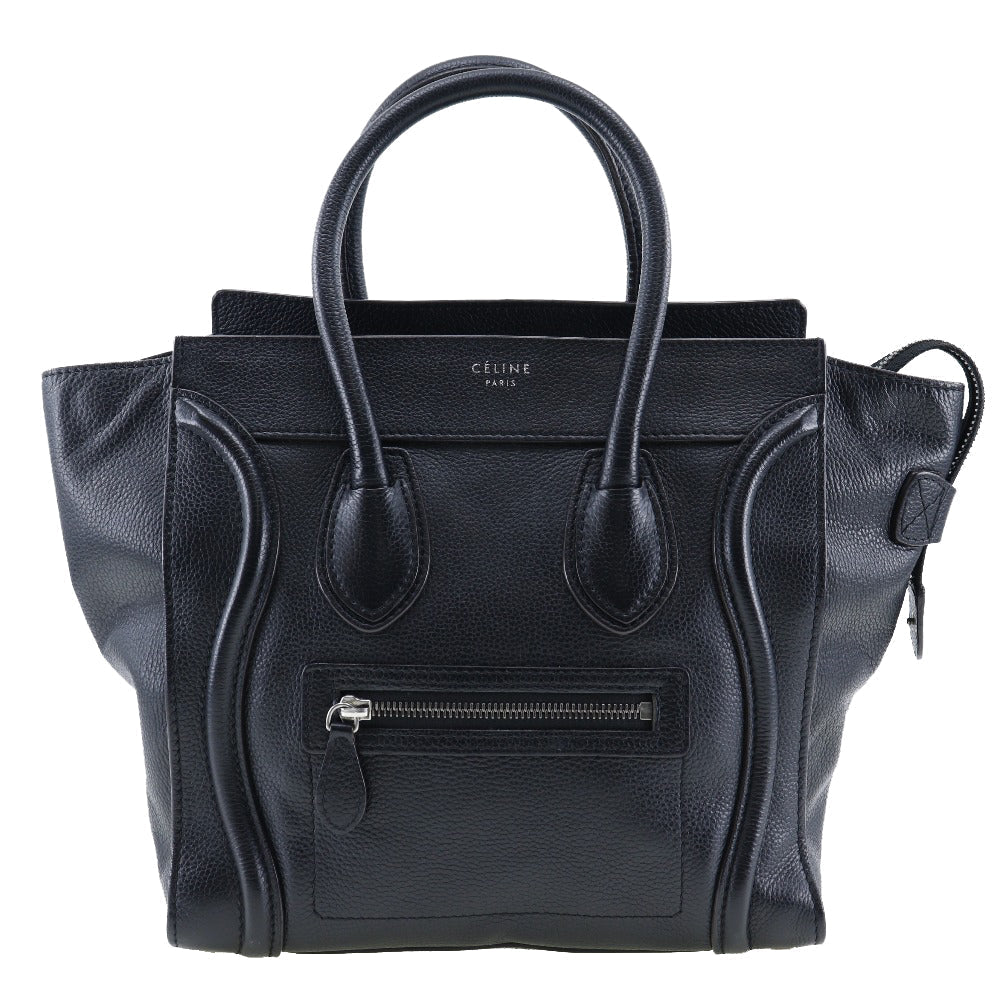 CELINE Handbag Calfskin black Micro shopper Luggage Women