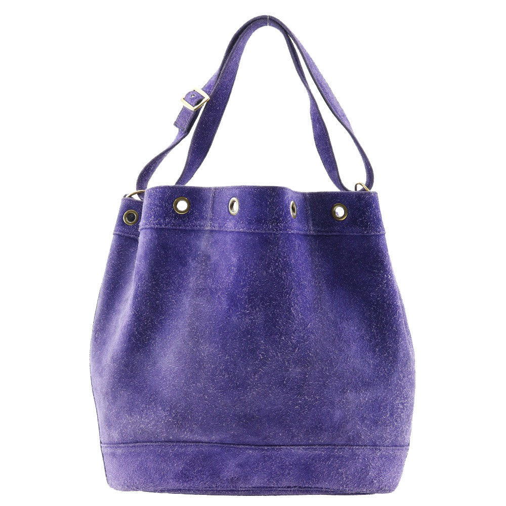 HERMES Shoulder Bag Suede purple Market GM Women