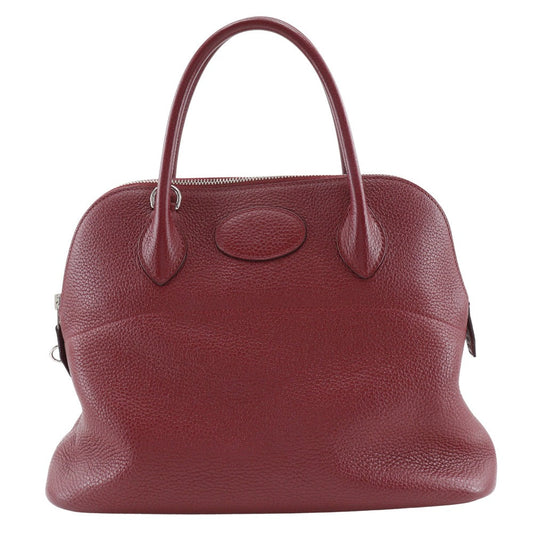 HERMES Handbag K1 Taurillon Clemence Red Bored 31 Women