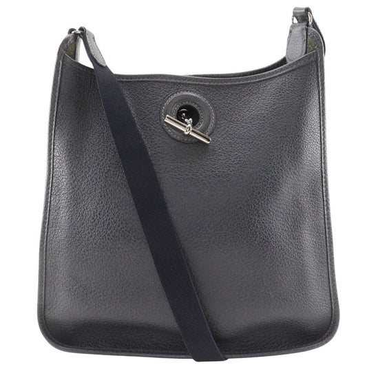 HERMES Shoulder Bag leather gray Vespa 28 Women