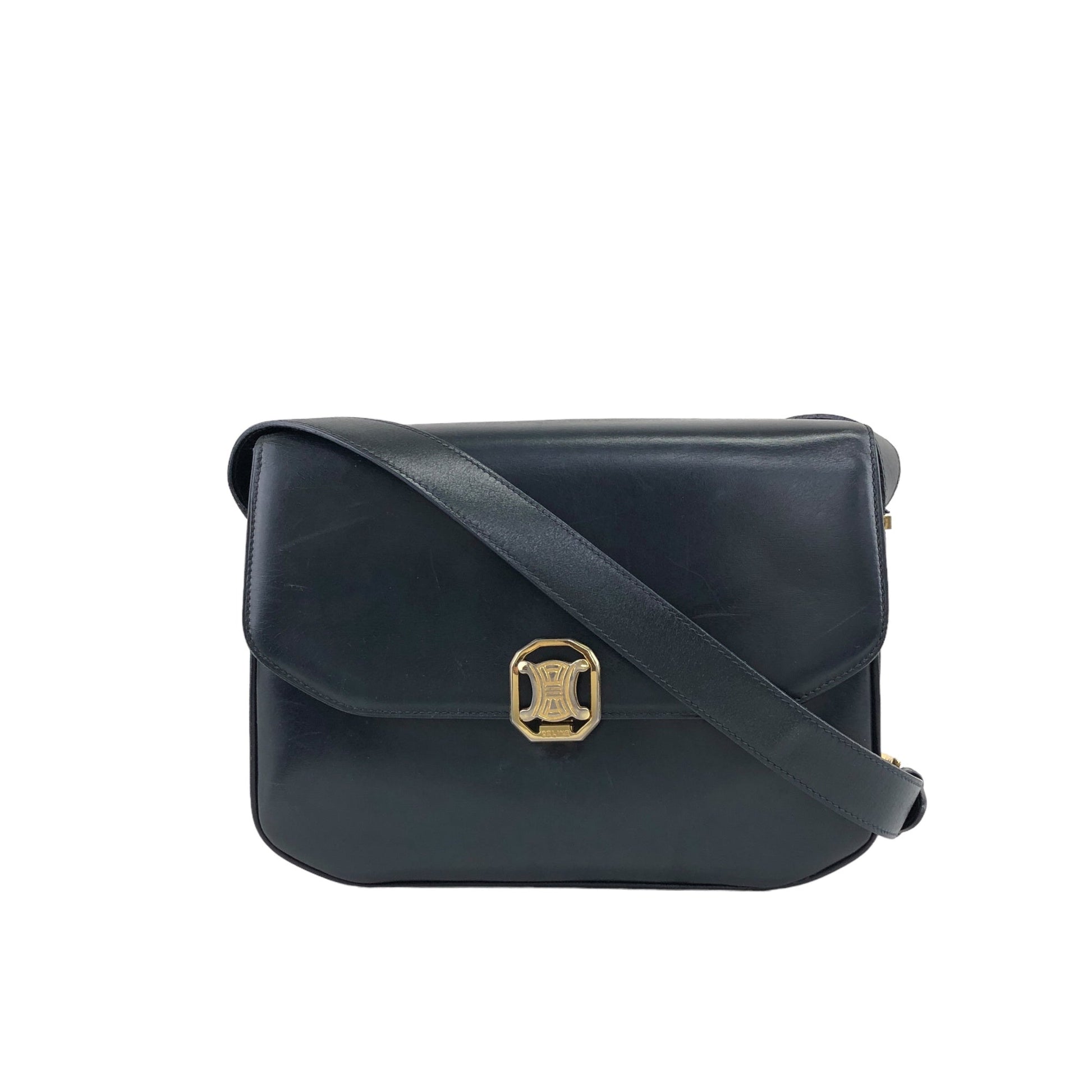 CELINE Triomphe Shoulder bag Dark Navy nfun5m