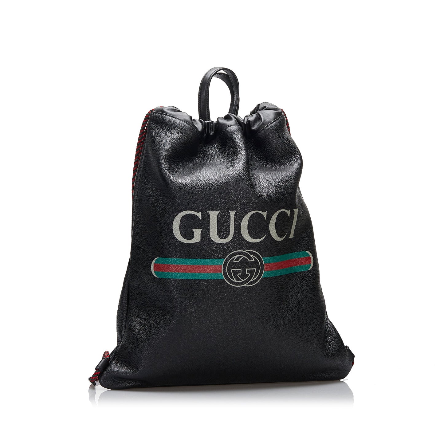 Gucci Black Leather Backpack