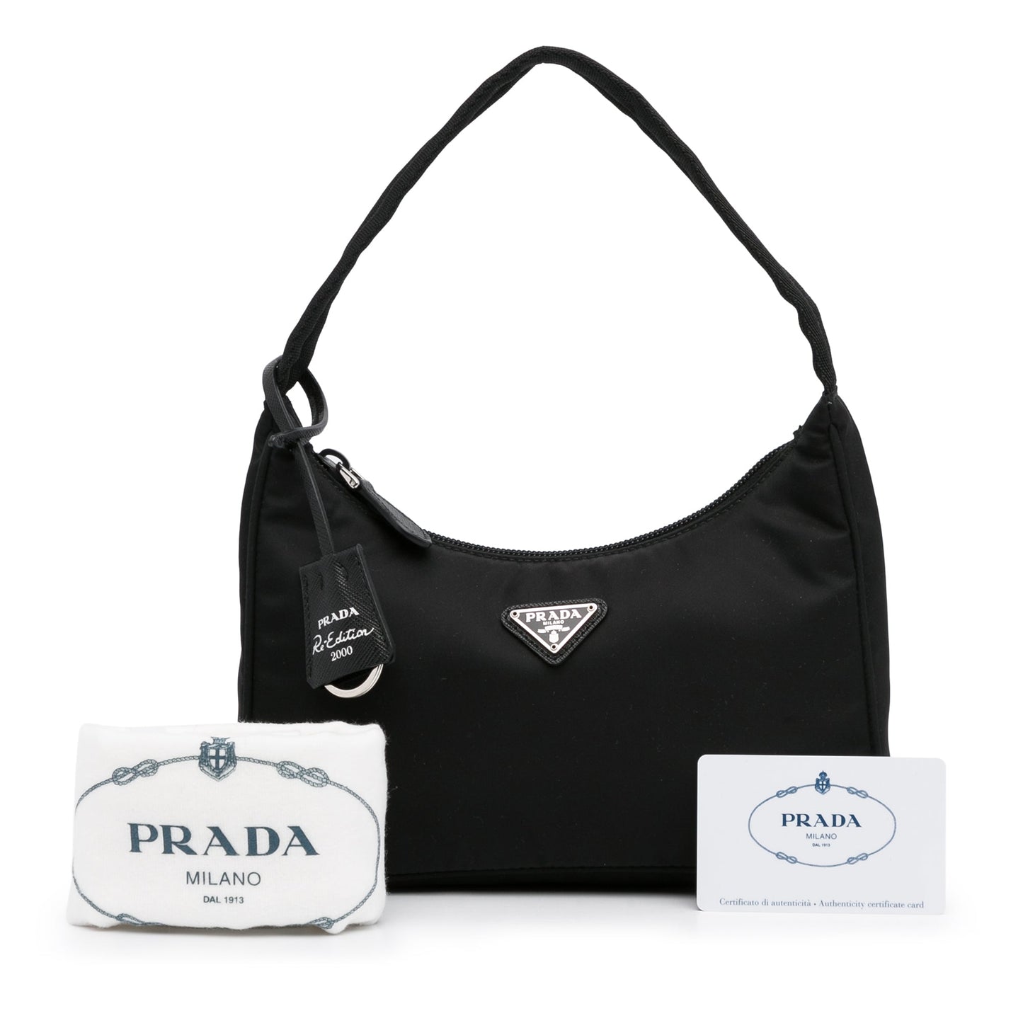 Prada Tessuto Re-Edition Black Nylon Luxury Handbag