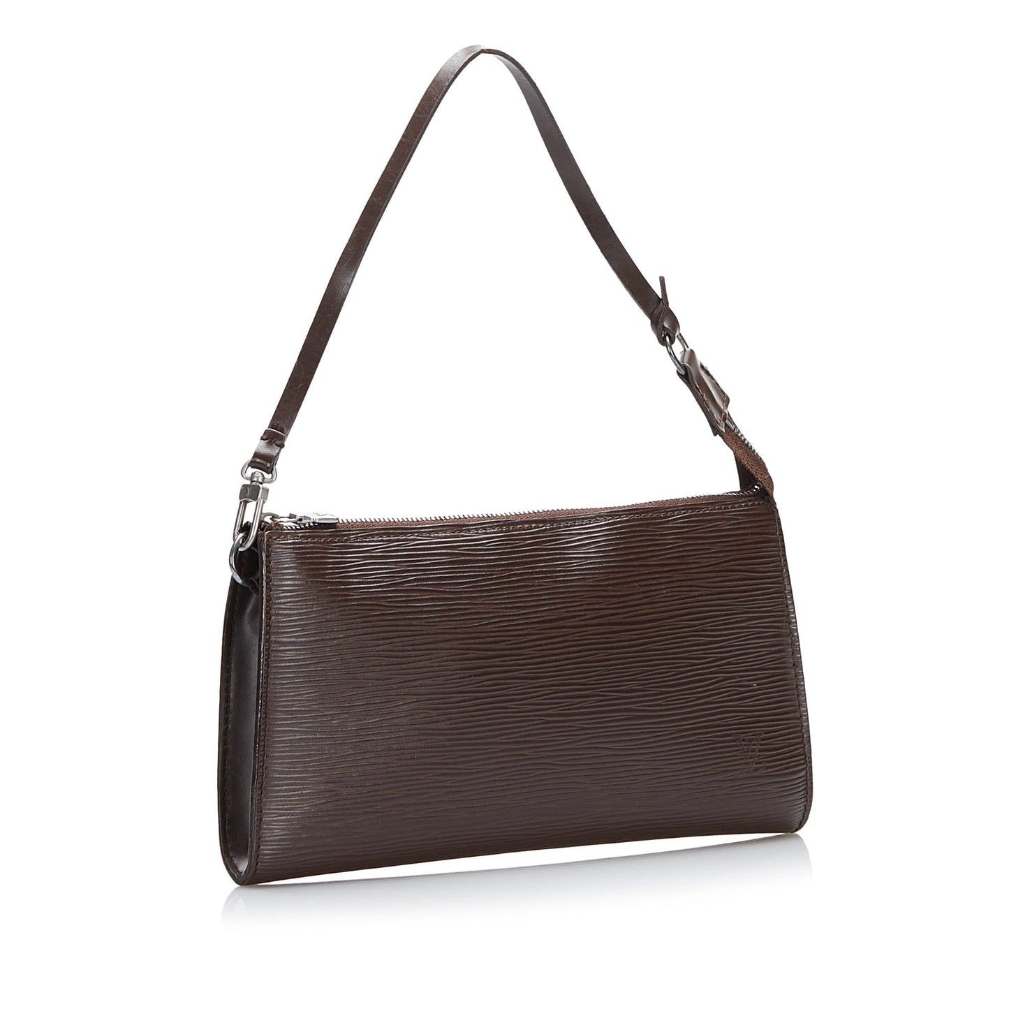 LOUIS VUITTON Epi Pochette Accessoires Brown Clutch