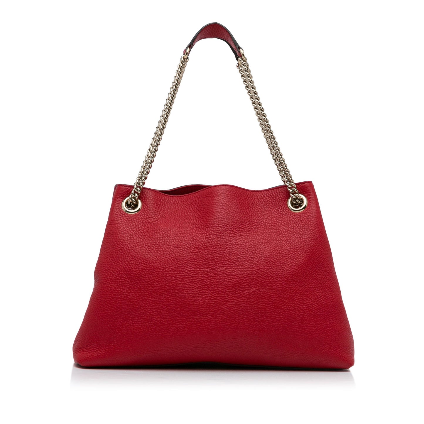 Gucci Soho Red Leather Chain Tote Style 1