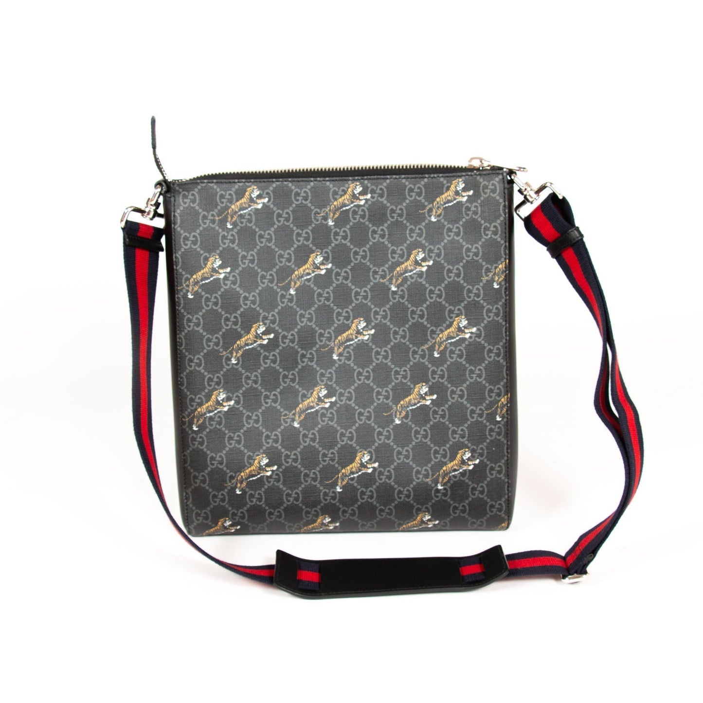 Gucci Leather Canvas Shoulder Bag Style 28