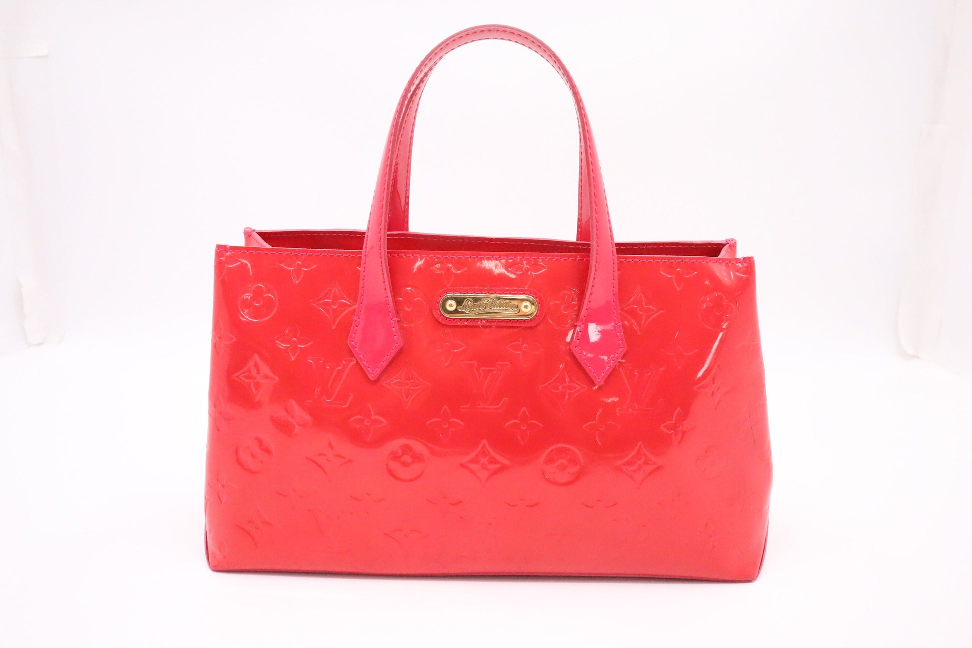Louis Vuitton Wilshire PM in Rouge Grenadine Vernis Leather