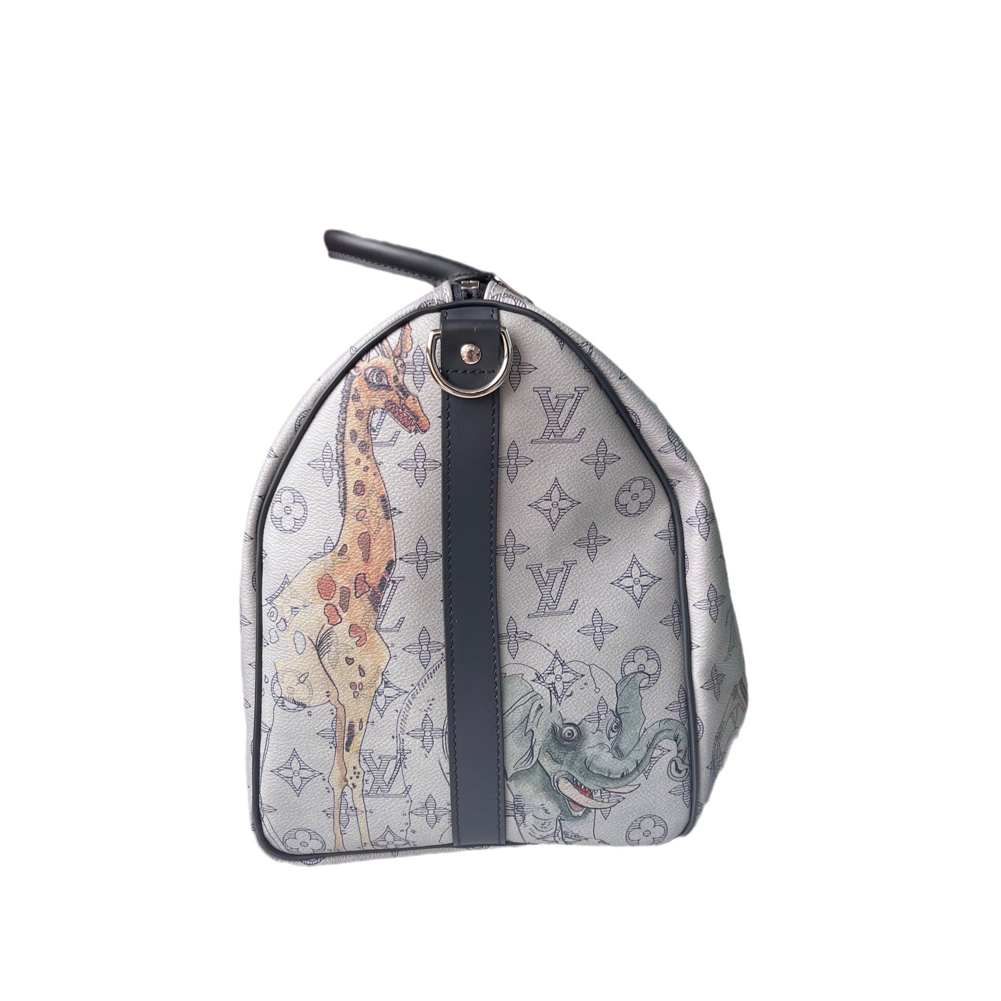 Louis Vuitton x Chapman Brothers Keepall 45 Bandouliere Zoo/Giraffe