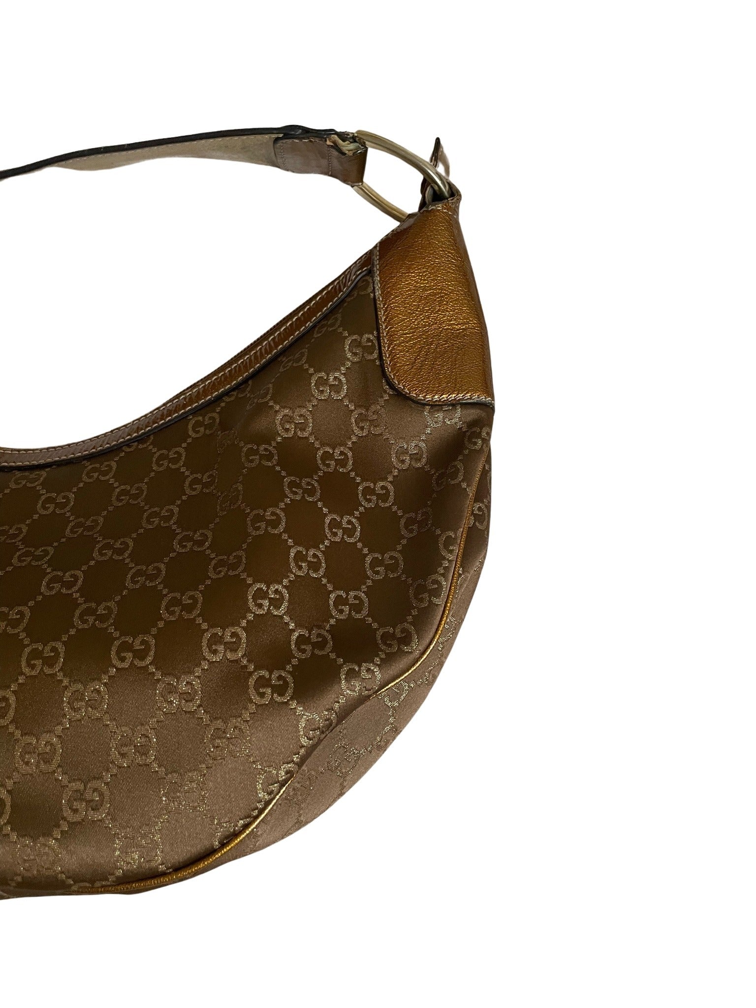Gucci Leather Canvas Handbag