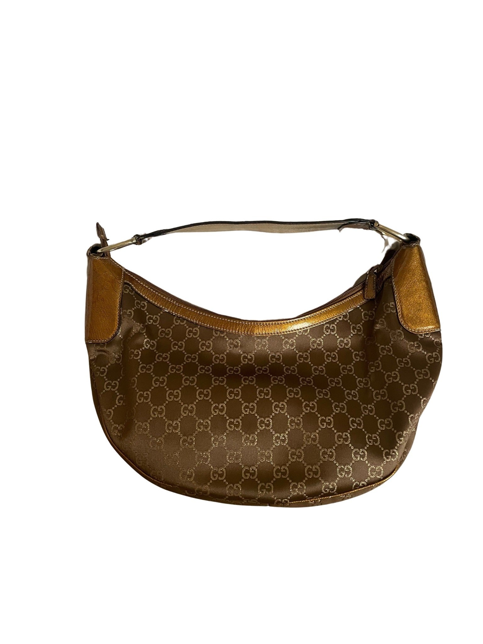 Gucci Leather Canvas Handbag