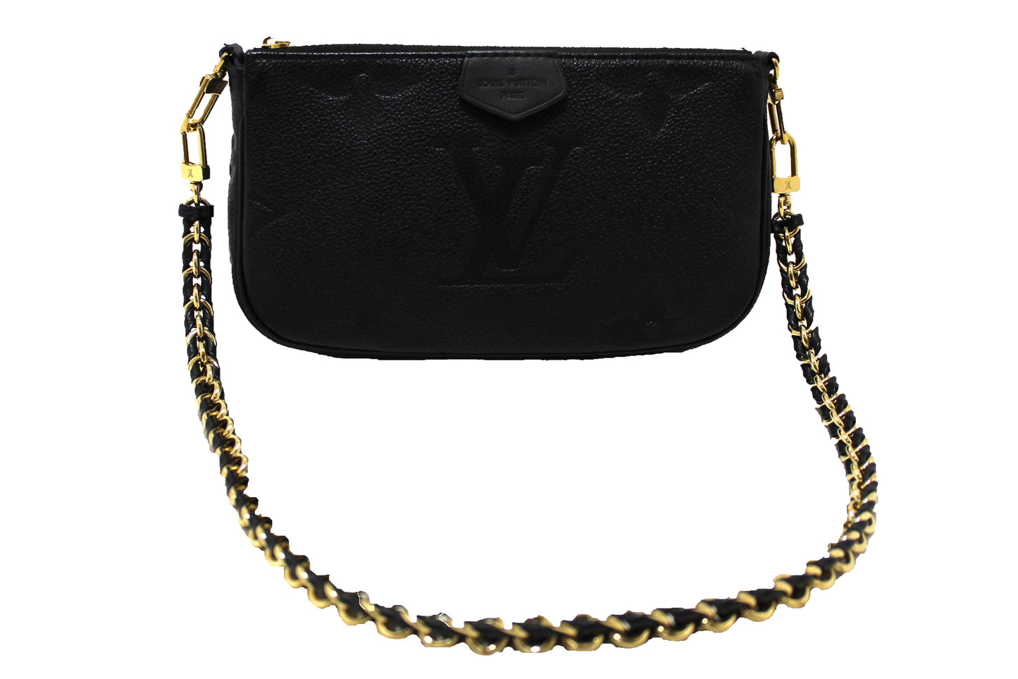 Louis Vuitton Black Monogram Empreinte Leather Pochette Shoulder Bag
