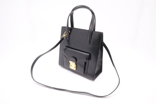 Fendi 2-Way Handbag in Black Leather