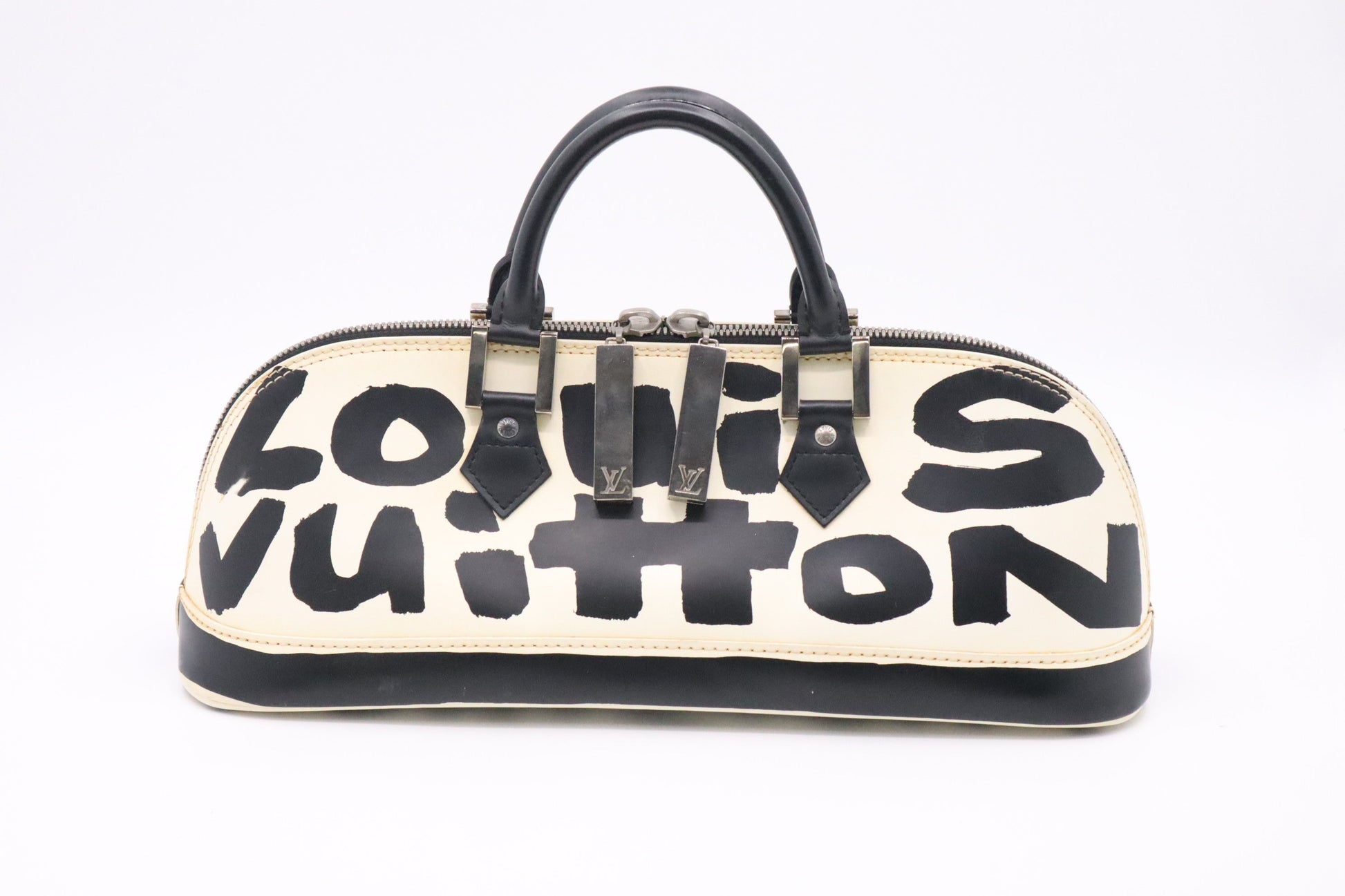 Louis Vuitton x Stephen Sprouse Alma Horizontal in Black & White Graffiti Leather