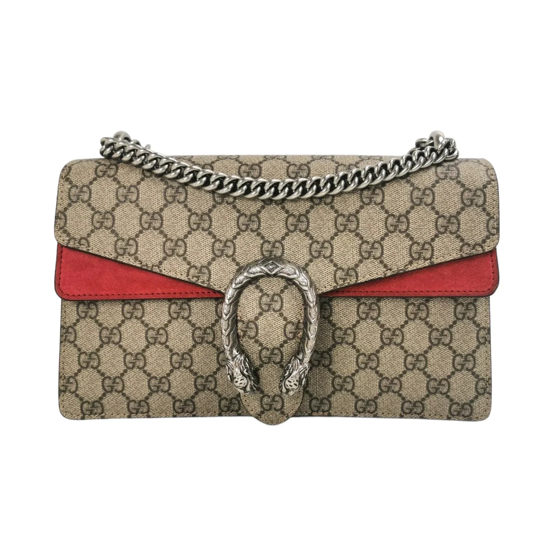 Gucci Dionysus Red Canvas Chain Shoulder Bag Style 2