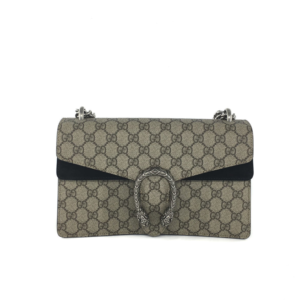 Gucci Monogram Chain Leather Shoulder Bag