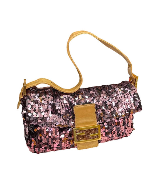 Fendi Baguette Purple Illussion Circular Sequins