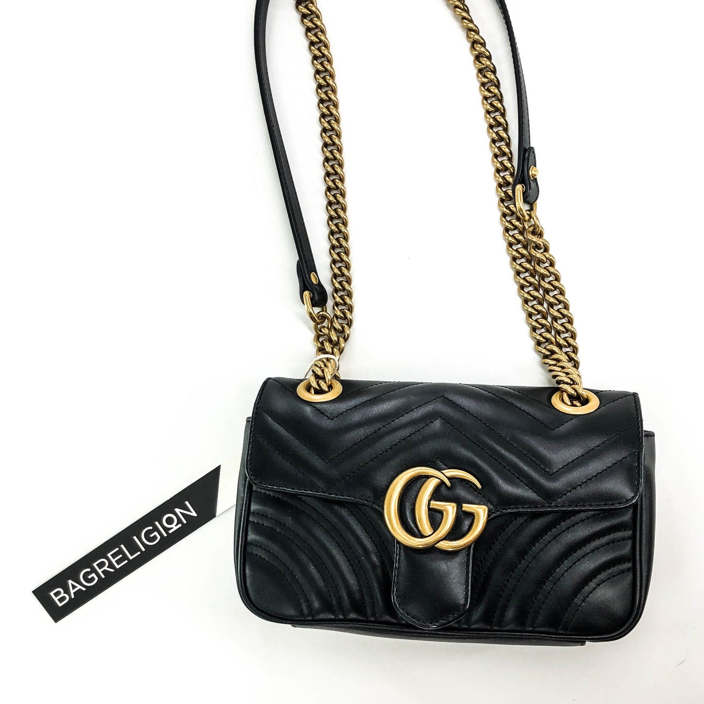 Gucci Lou Chain Leather Shoulder Bag