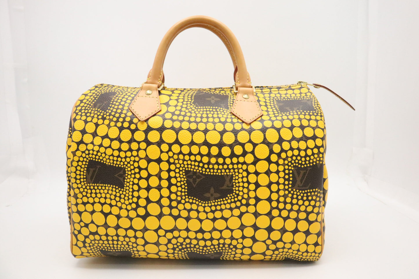 Louis Vuitton x Yayoi Kusama Speedy 30 in Yellow Inifinity Dots Canvas