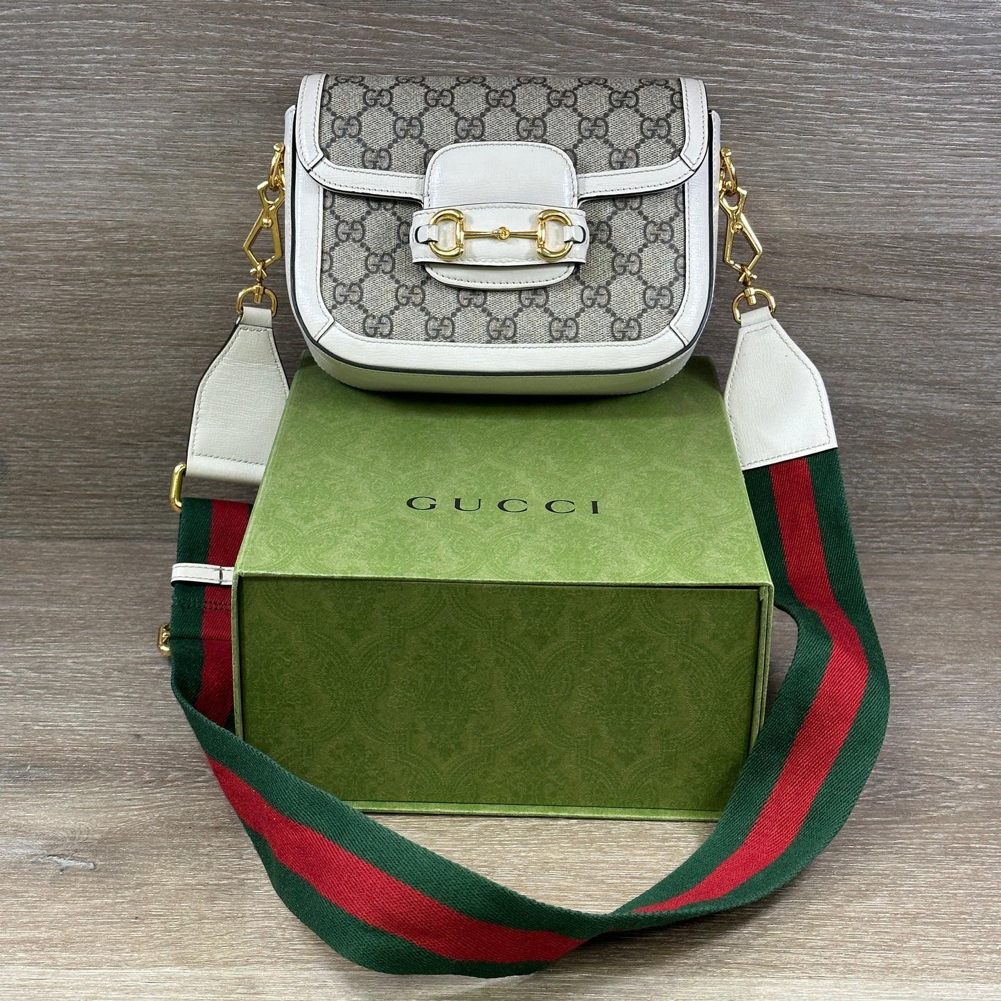 Gucci Monogram Leather Mini Shoulder Bag