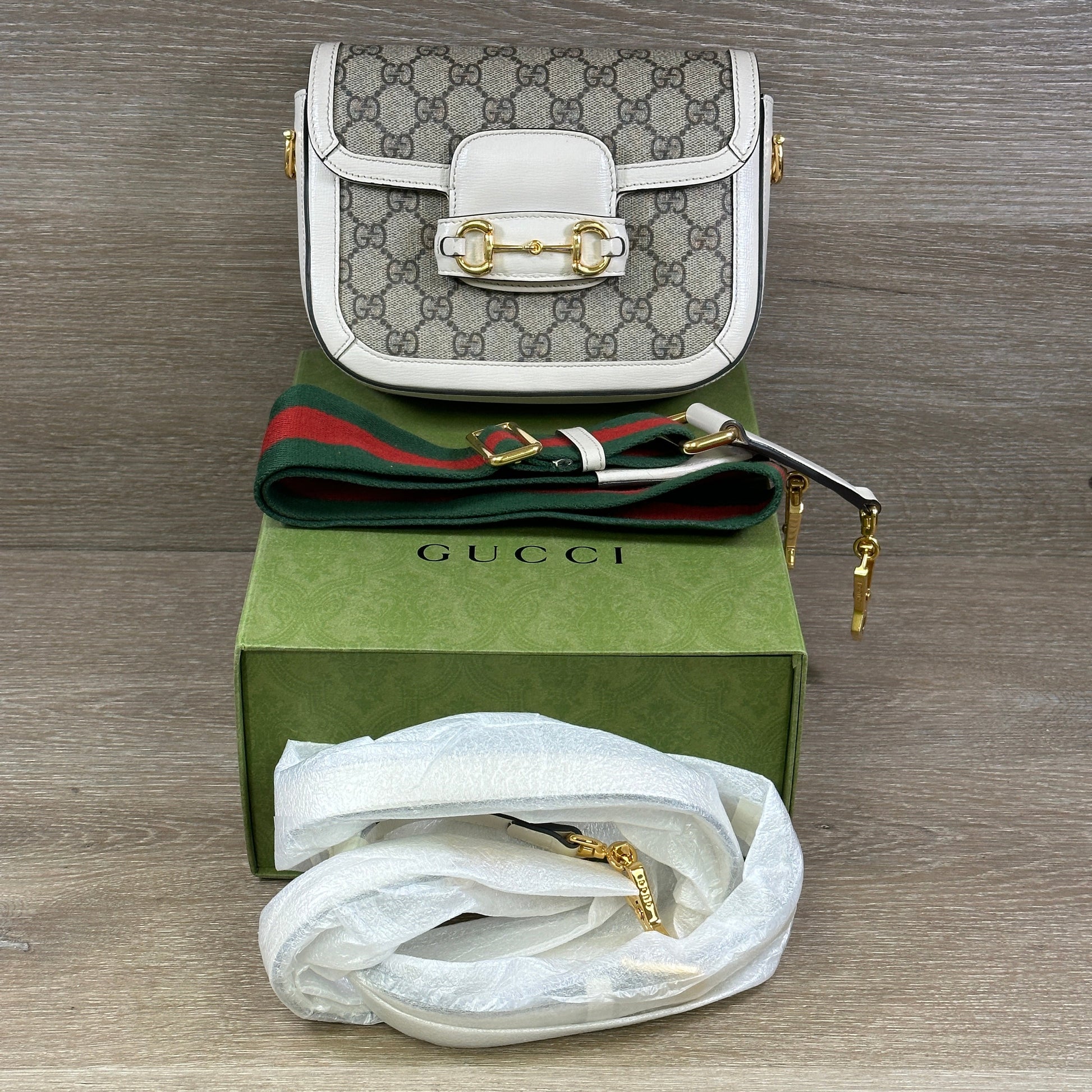 Gucci Monogram Leather Mini Shoulder Bag