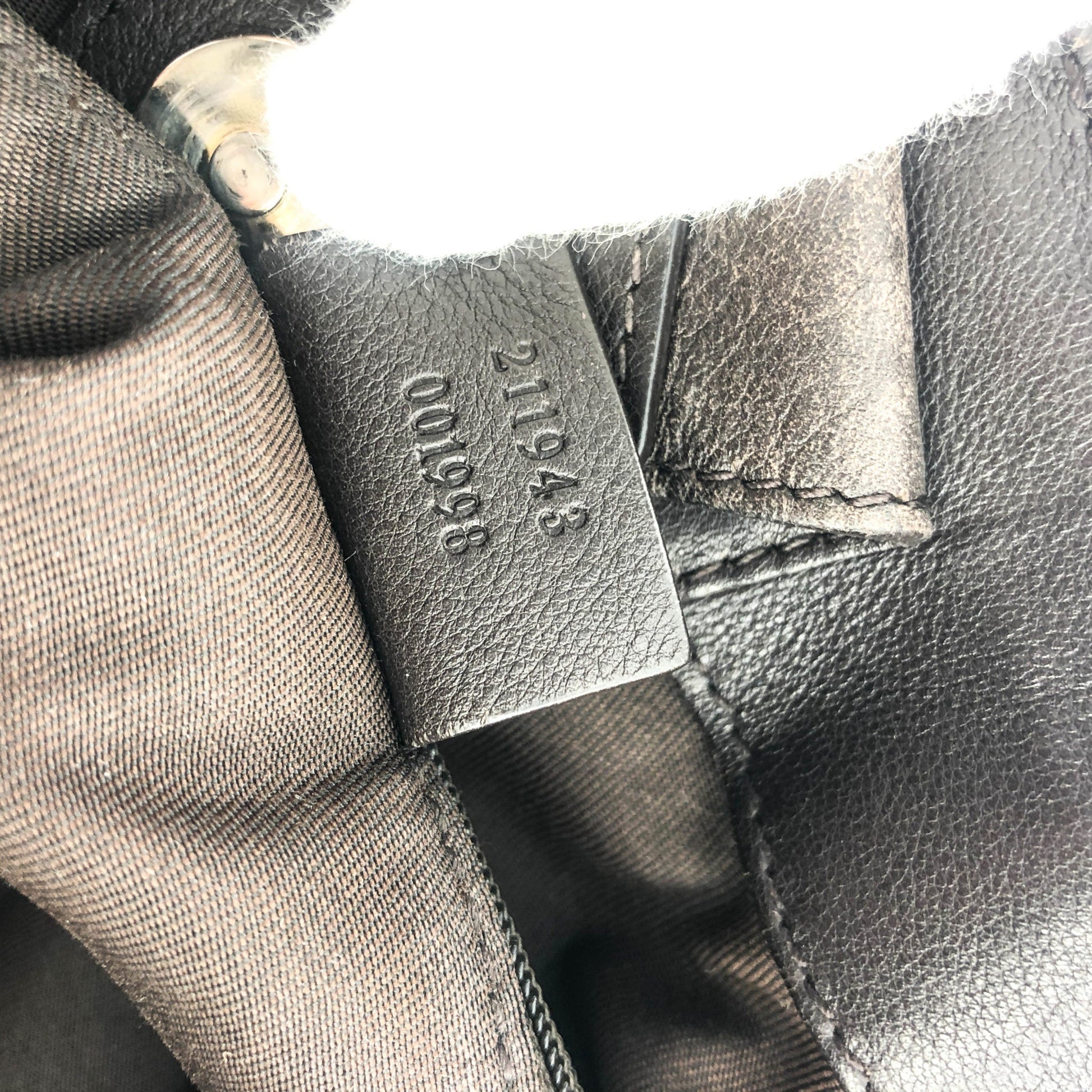 Gucci Leather Canvas Tote