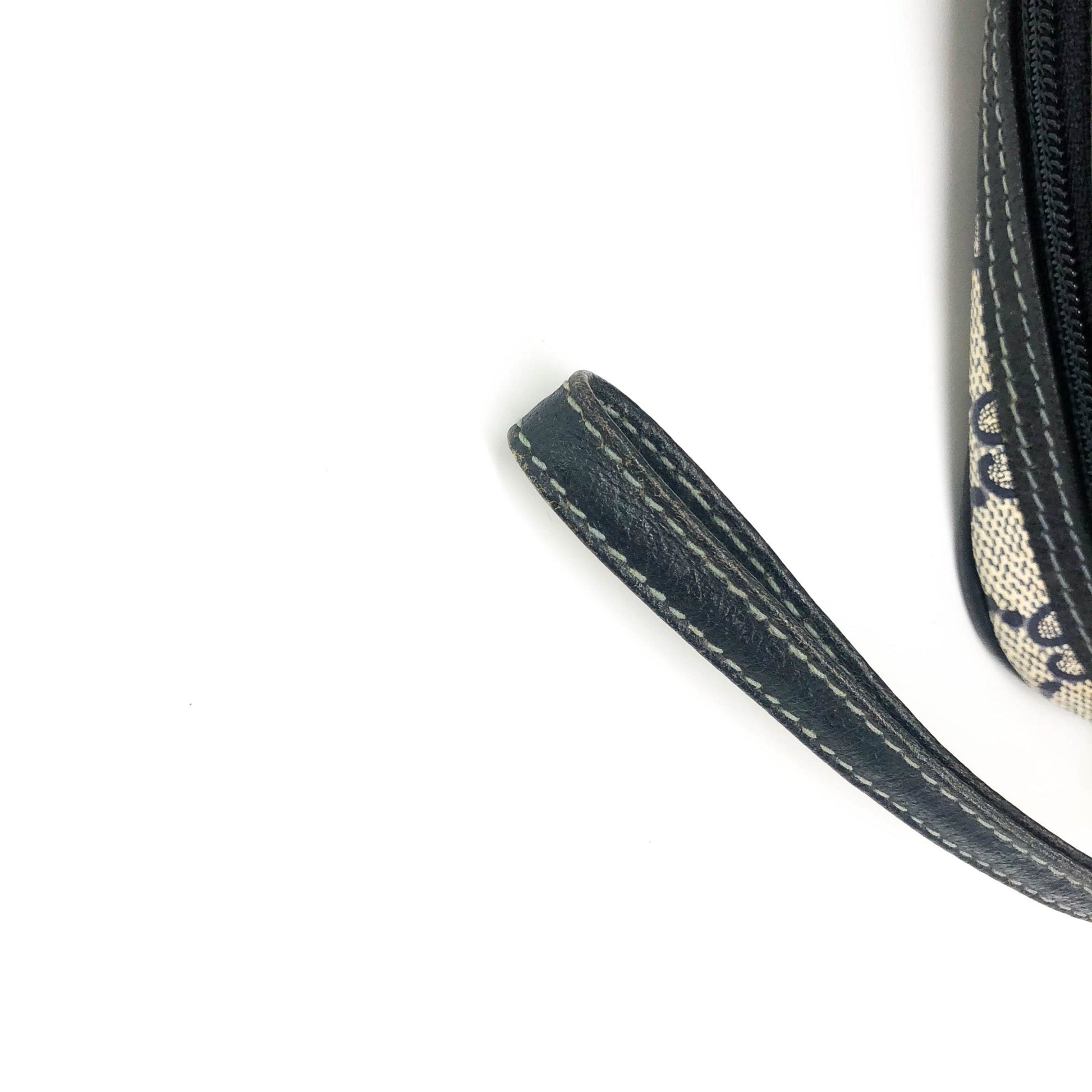 Gucci Leather Canvas Shoulder Bag