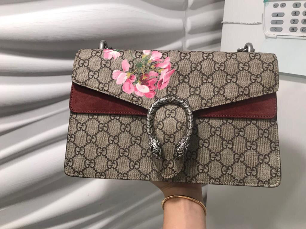 Gucci Lou Mini Canvas Shoulder Bag