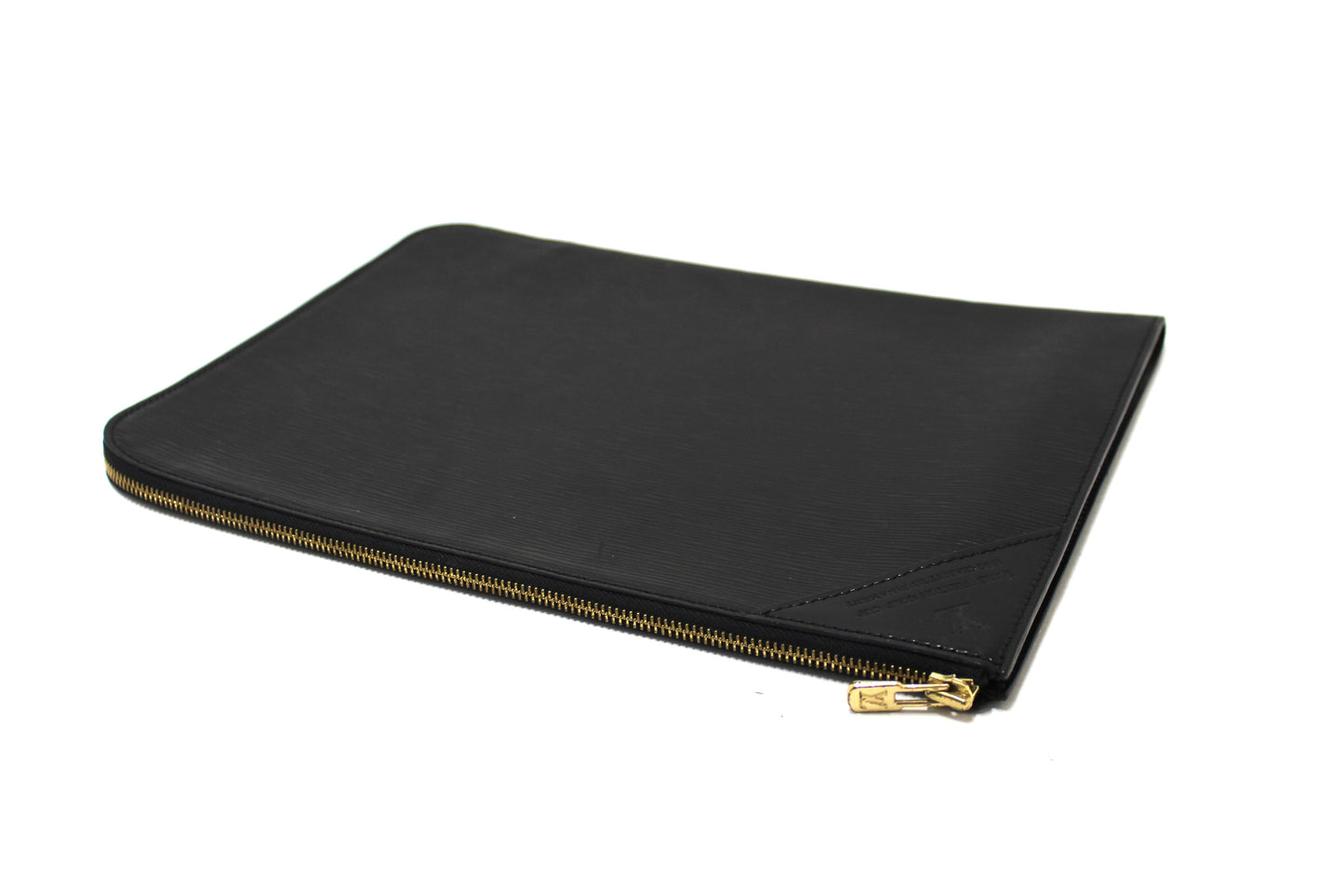 Louis Vuitton Golf Cup 1990 Charity Tournament Black Epi Leather Poche Documents Portfolio Case