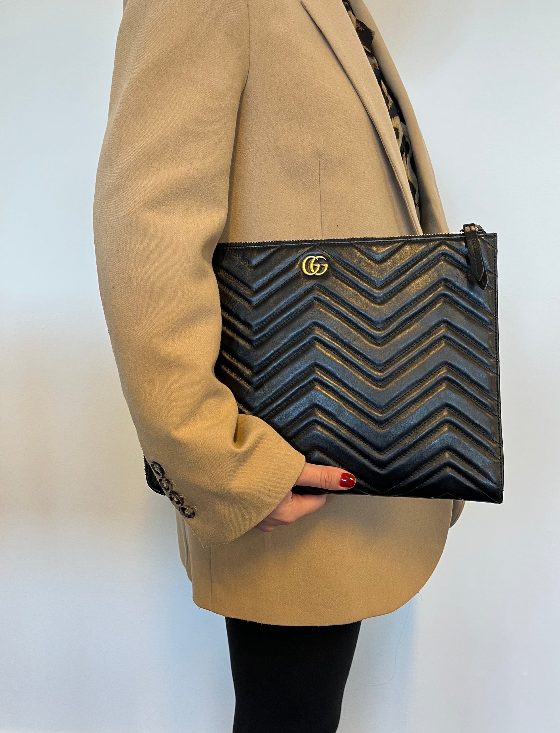 Gucci Leather Clutch