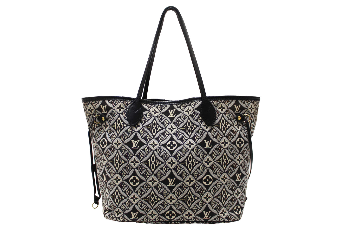 Louis Vuitton Grey Jacquard Since 1854 Neverfull MM Shoulder Tote Bag