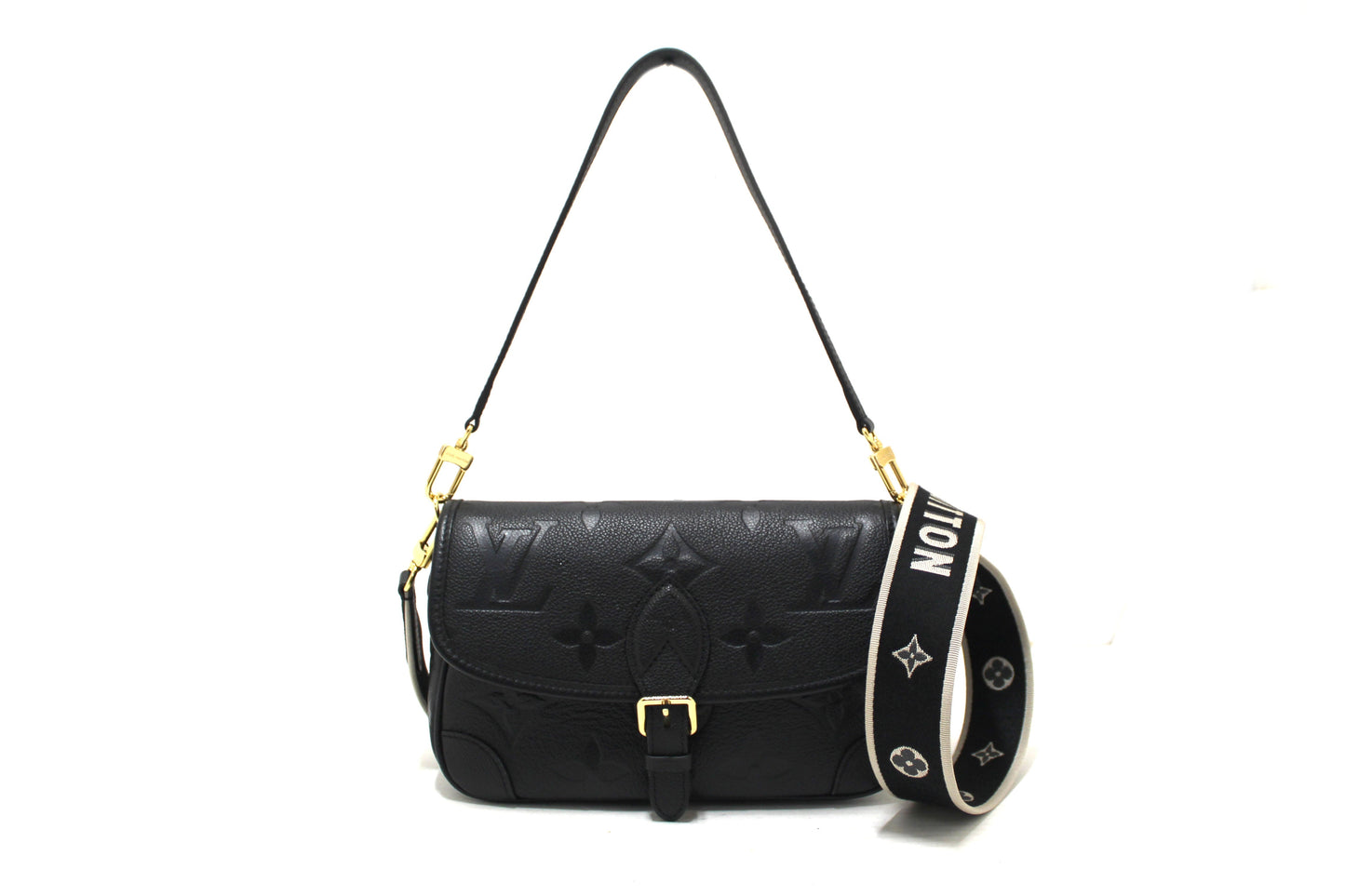 Louis Vuitton Black Monogram Empreinte Diane Shoulder and Cossbody Bag