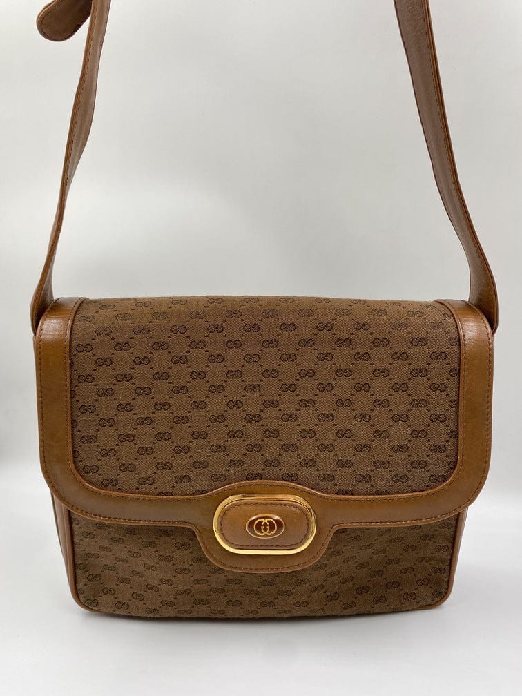 Gucci Leather Canvas Crossbody Style 6