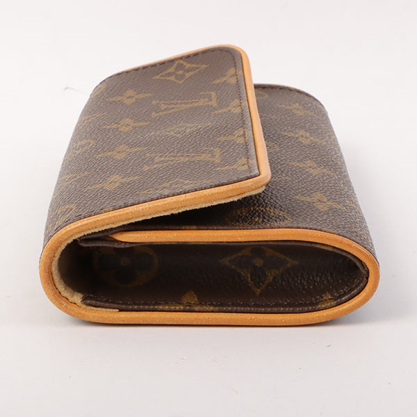 Louis Vuitton 1999 Made Canvas Monogram Pochette Twin Pm Brown Clutch