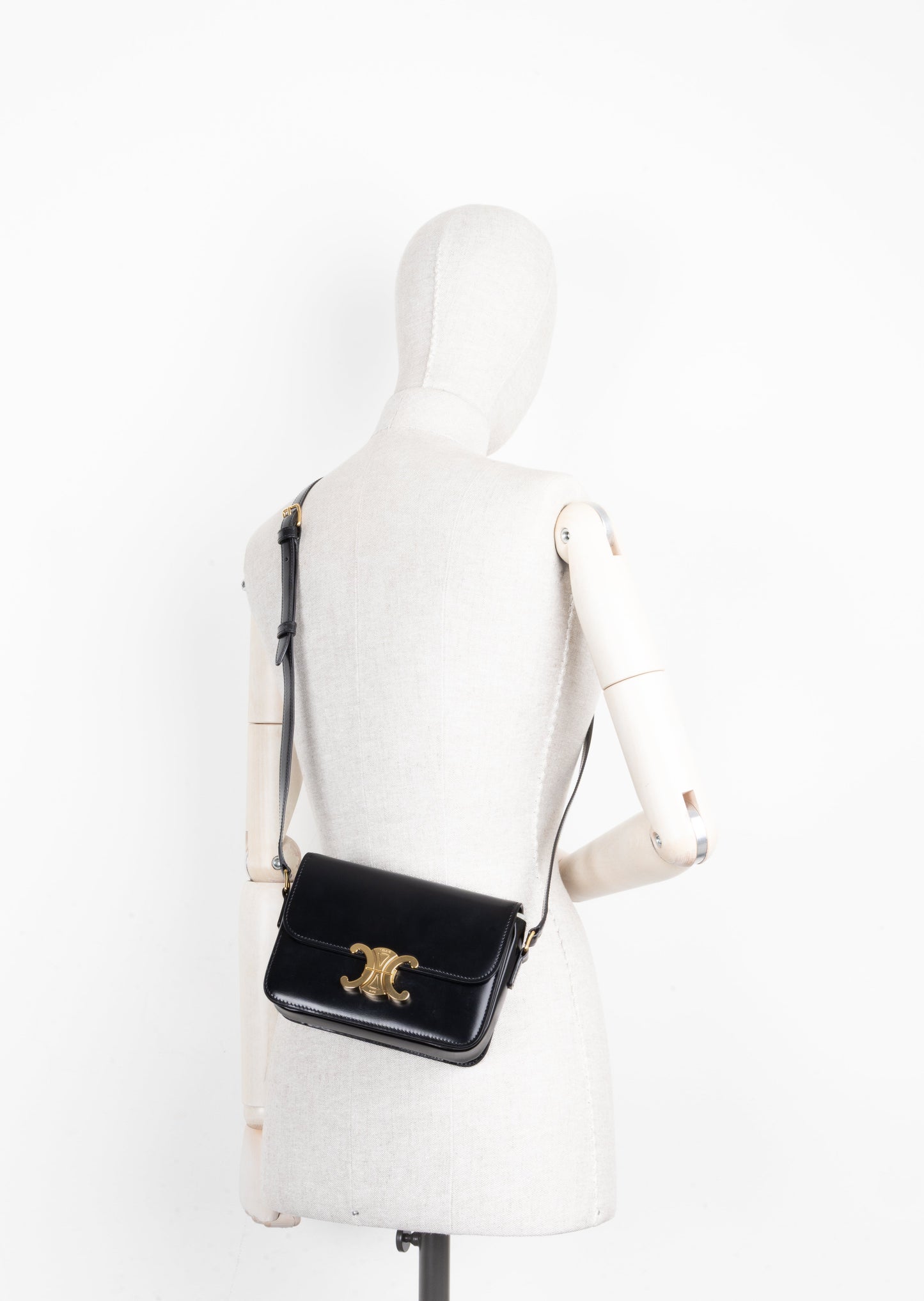 CELINE Teen Triomphe Bag Black