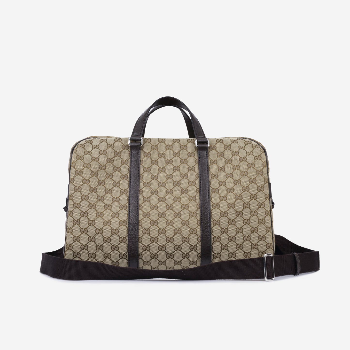 Gucci Monogram Twist Chain Leather Shoulder Bag