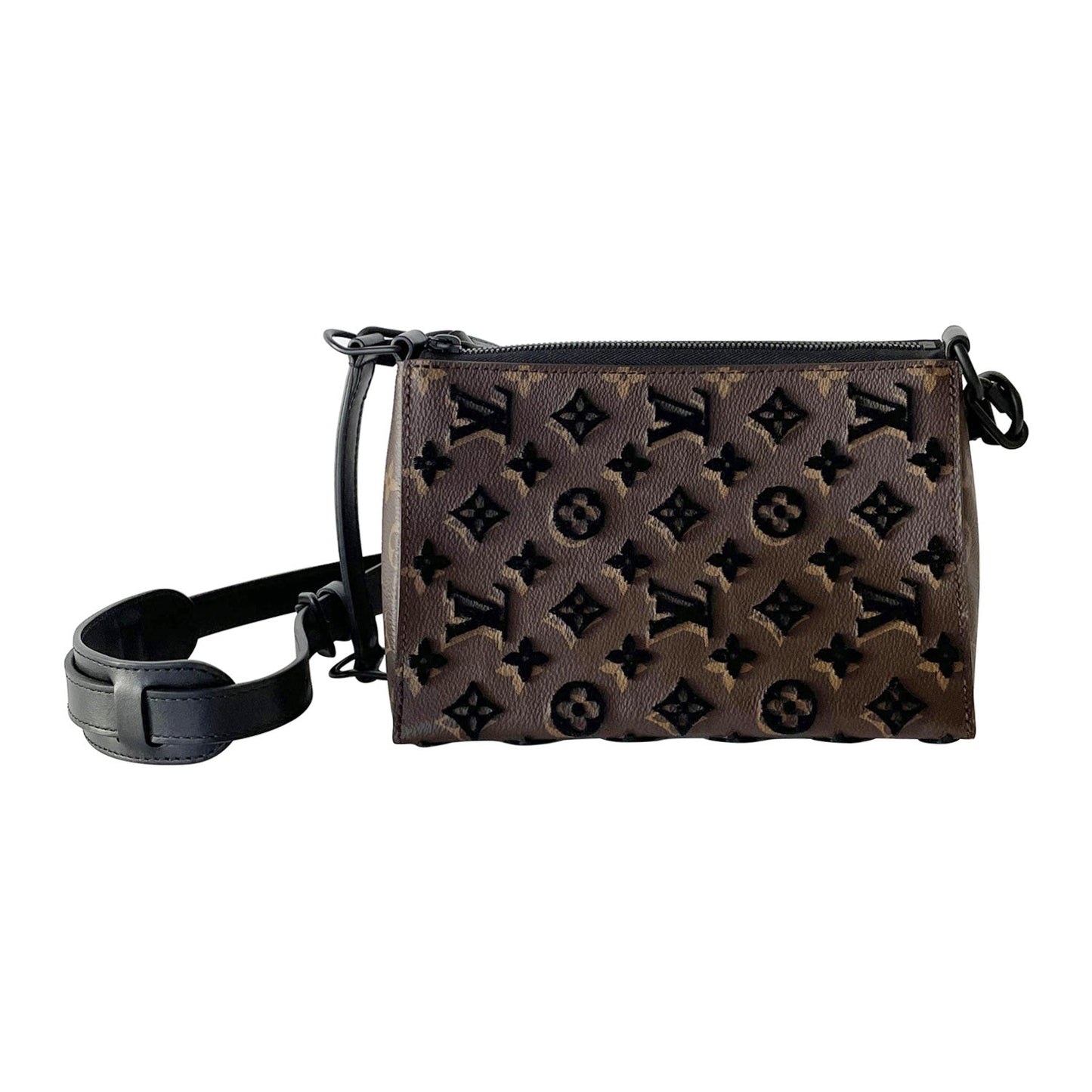 Louis Vuitton Monogram Tuffetage Triangle Messenger Handbag