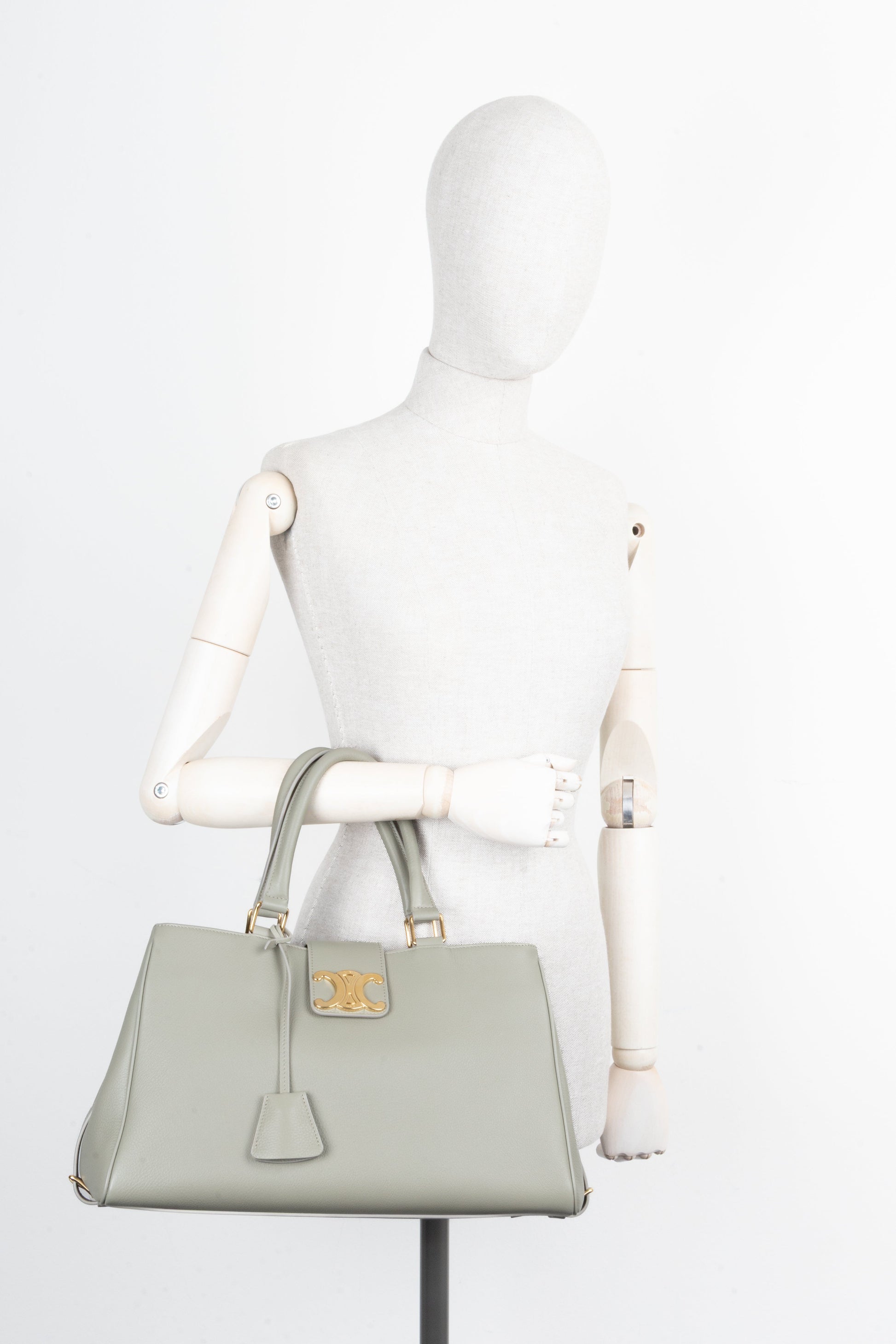CELINE Medium Appoline Bag Green Clay