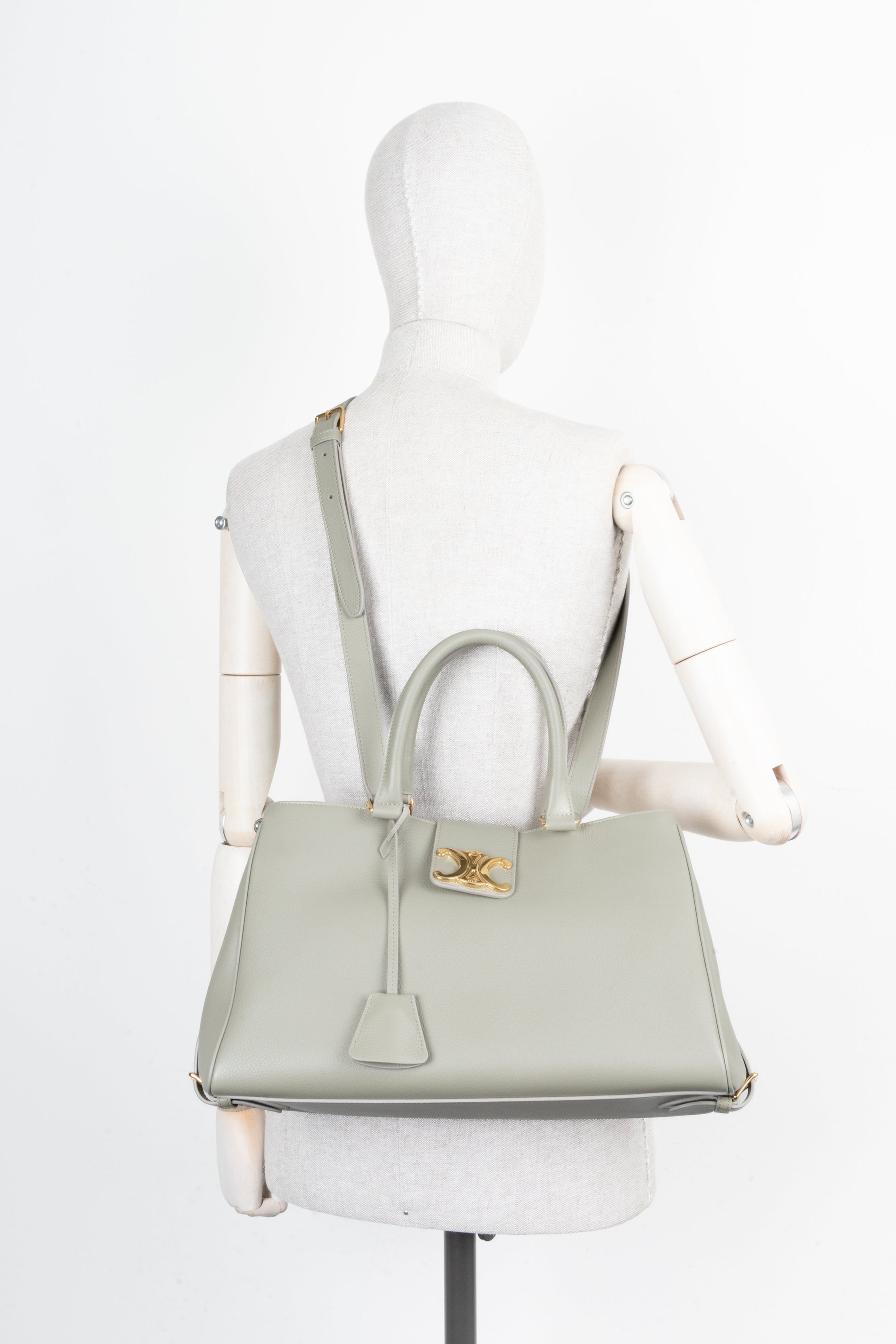 CELINE Medium Appoline Bag Green Clay