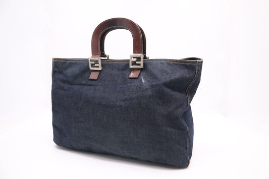 Fendi Handbag in Denim Canvas