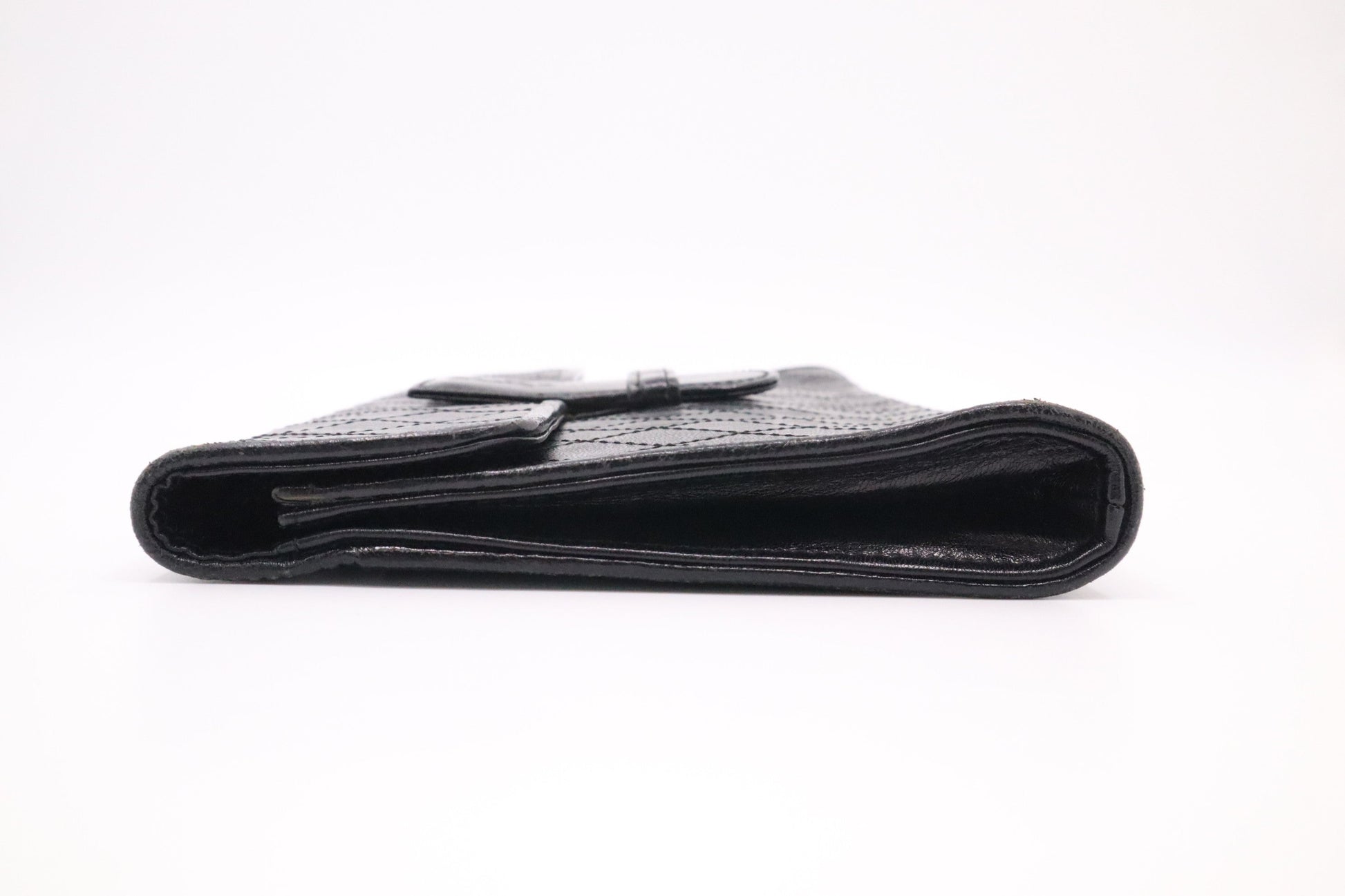 YSL Saint Laurent Clutch in Black Quilted Leather