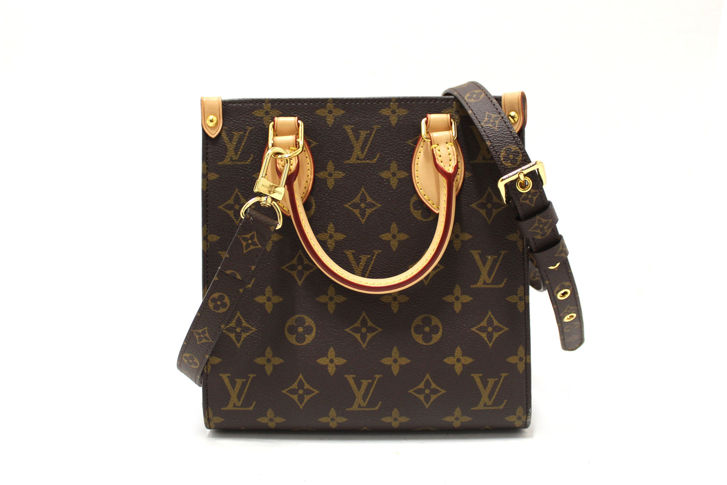 Louis Vuitton Classic Monogram Canvas Sac Plat BB Handbag