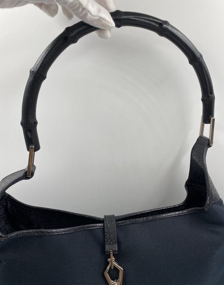 Gucci Jackie Leather Canvas Shoulder Bag Style 3