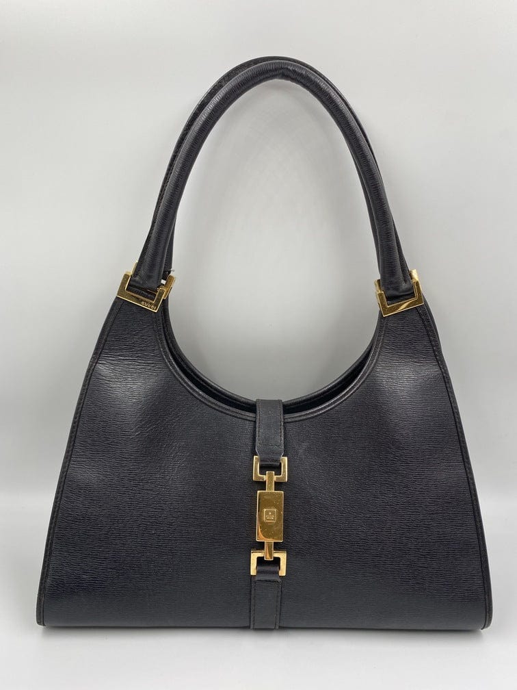 Gucci Jackie Leather Nylon Shoulder Bag Style 4